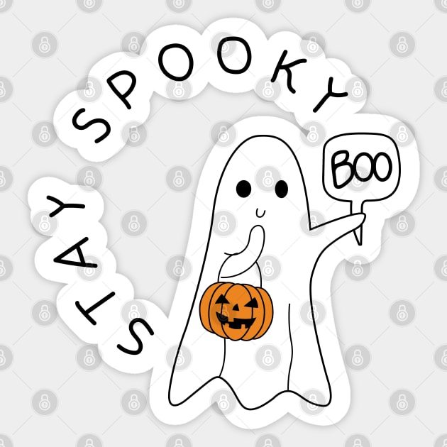 Halloween - Spooky ghost Sticker by MoviesAndOthers